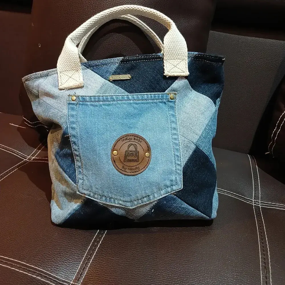 Lonchera Indigo Bags en denim reciclado